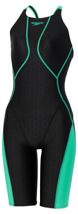 speedo スピード FLEX SV OP KNEE1 ブラックxミント S SCW12601F KM | スポーツ ウエア ウェア 水着 水泳 プール スイミング スイマー スイム スイムウェア スイミングウェア 膝上丈 軽量 はっ水 撥水 ストレッチ性 伸縮性 レディース トレーニング｜DE（desir de vivre）