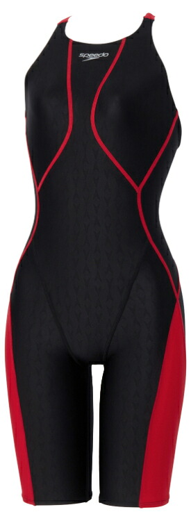 speedo スピード FLEX SV OP KNEE1 ブラックxレッド M SCW12601F KR | スポーツ ウエア ウェア 水着 水泳 プール スイミング スイマー スイム スイムウェア スイミングウェア 膝上丈 軽量 はっ水 撥水 ストレッチ性 伸縮性 レディース トレーニング｜DE（desir de vivre）