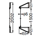 SUGATSUNE スガツネ工業 ユニットシェルフ B手合い XLA-US02BB 手合い鉄器書き割り PAT 130-018-058 XL-US02-S011-P | 分かりやすい 今めかしい シェルフ 軽銀アロイ 鋼 アルマイトかた付ける引っ敷き調 ホンブルグ帽Crめっき