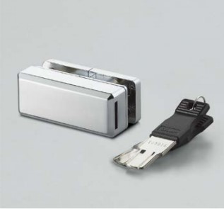 SUGATSUNE スガツネ工業 両開き 扉 錠 XL-GC01型 150-061-100 XL-GC01-CR-B | DIY LAMP ランプ 金物 金具 ツール 部品 錠 鍵 カギ セキュリティ部品 ロック 防犯 ガラス扉 ガラス 両開き扉 シンプル ドアロック|DE(desir de vivre)