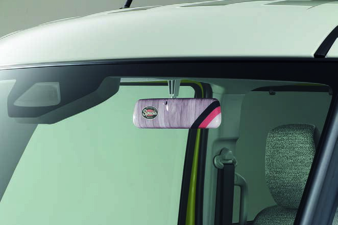SUZUKI スズキ 純正 ルームミラーカバー 木目調 BB6P 99145-53U00-001 | SPACIA スペーシア 車用品 カー用品 車 自動車 パーツ カスタム カスタマイズ 交換 内装パーツ 内装部品 内装用品 インテリア カバー 保護 傷防止 汚れ防止 ミラー バックミラー カスタムパーツ｜DE（desir de vivre）