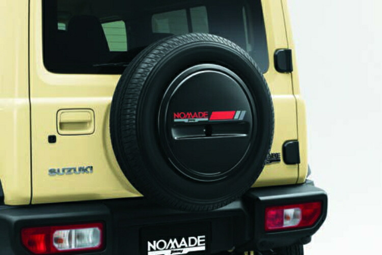SUZUKI スズキ 純正 スペアタイヤハーフカバーデカール リバイバルB ACLE 99230-80T10-011 | JIMNY NOMADE ジムニー ノマド 車用品 カー用品 車 自動車 部品 パーツ アクセサリー カスタム カスタマイズ ドレスアップ タイヤ用品 保管 タイヤカバー ハーフサイズ ステッカー|DE(desir de vivre)