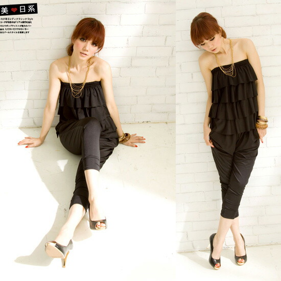 楽天市場】2024年 春夏 フリルストラップ サロペット オールインワン