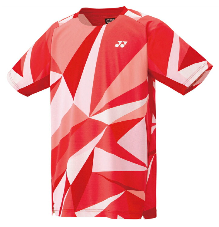 YONEX ヨネックス ユニゲームシャツ タンゴレッド S 10623 587 | スポーツ スポーツウェア 競技 テニス 軟式 硬式 バトミントン ウェア シャツ メンズ UVカット 吸汗 速乾 ストレッチ ゲームウェア ユニフォーム ユニセックス 男女兼用｜DE（desir de vivre）