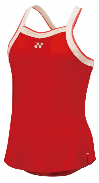 YONEX ヨネックス ウィメンズフィットタンクトップ タンゴレッド M 20826Y 587 | スポーツ スポーツウェア 競技 テニス 軟式 硬式 バトミントン ウェア シャツ ノースリーブ UVカット 吸汗 速乾 クール 制電 ストレッチ ゲームウェア ユニフォーム レディース 女性｜DE（desir de vivre）