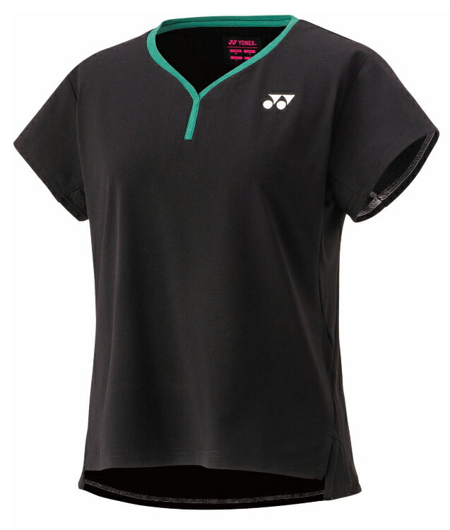 YONEX ヨネックス ウィメンズゲームシャツ 黒いこと S 20837 7 | 運動競技 運動競技お召しもの 引きくらべる 庭球 軟式 硬式 バトミントン お召しもの プルオーバー 半袖 UVとり捨てる 吸汗 速乾 冷やりとした 制電 伸ばすこと 取り組みお召しもの 制服 レディース お上さん