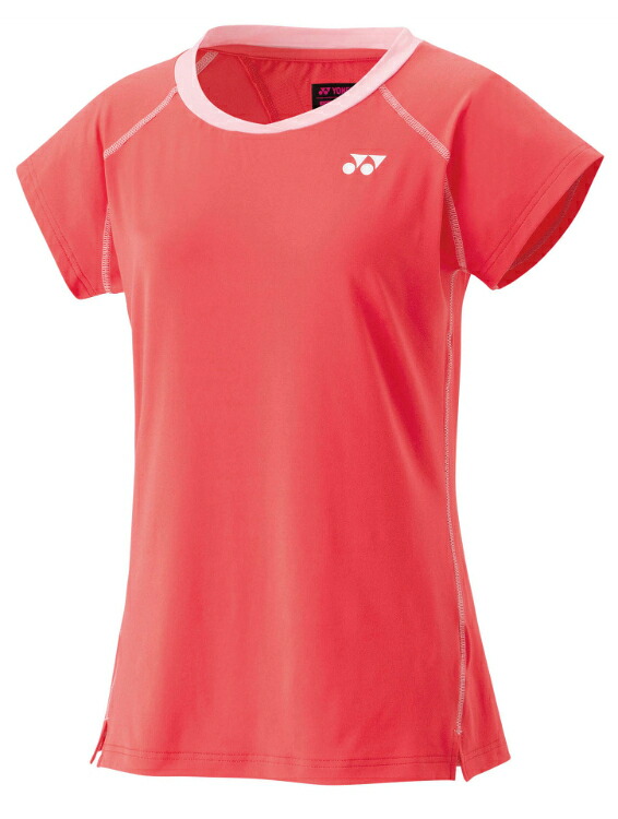 YONEX ヨネックス ウィメンズゲームシャツ コーラル赤いこと O 20839 475 | 運動競技 運動競技お召しもの 引きくらべる 庭球 軟式 硬式 バトミントン お召しもの プルオーバー 半袖 UVとり捨てる 吸汗 速乾 冷やりとした 制電 伸ばすこと 取り組みお召しもの 制服 レディース お上さん