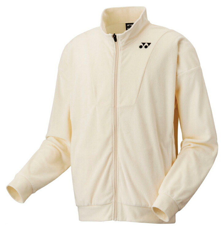 YONEX ヨネックス ユニニットウォームアップシャツ ナチュラル L 50175 206 | スポーツ スポーツウェア 競技 テニス 軟式 硬式 アウター ジャージ UVカット 吸水 速乾 制電 ストレッチ ウォームアップ ファッション レディース ユニセックス 男女兼用 バトミントン|DE(desir de vivre)