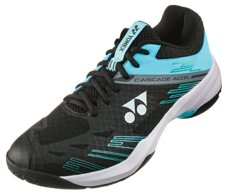 YONEX ヨネックス パワークッションカスケードアクセルワイド 黒いこと／内燃機関青み 26.5 SHBCA1W 381 | 運動競技 引きくらべる 庭球 軟式 硬式 バトミントン 靴 シューズ 安定した性 軽さ 力強さ座布団 部活 訓練を受ける 形づくる ユニ一発やる 男女兼用 メンズ レディース