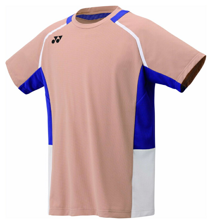 YONEX ヨネックス メンズゲームシャツ ミストブラウン SS 10637 578 | テニスウェア バドミントンウェア メンズ 半袖 吸汗速乾 通気性 速乾素材 軽量 男性 テニス バドミントン ドライ UVカット ストレッチ 試合トレーニング 快適 汗対策｜DE（desir de vivre）