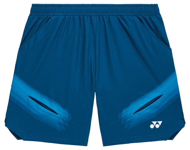 YONEX ヨネックス ユニハーフパンツ インディゴブルー XO 15234 169 | スポーツ トレーニング ウエア ウェア ボトムス パンツ ズボン ハーフ丈 涼感 吸熱 UVカット 紫外線対策 吸汗性 速乾性 制電 静電気抑制 ユニセックス 男女兼用 メンズ レディース｜DE（desir de vivre）