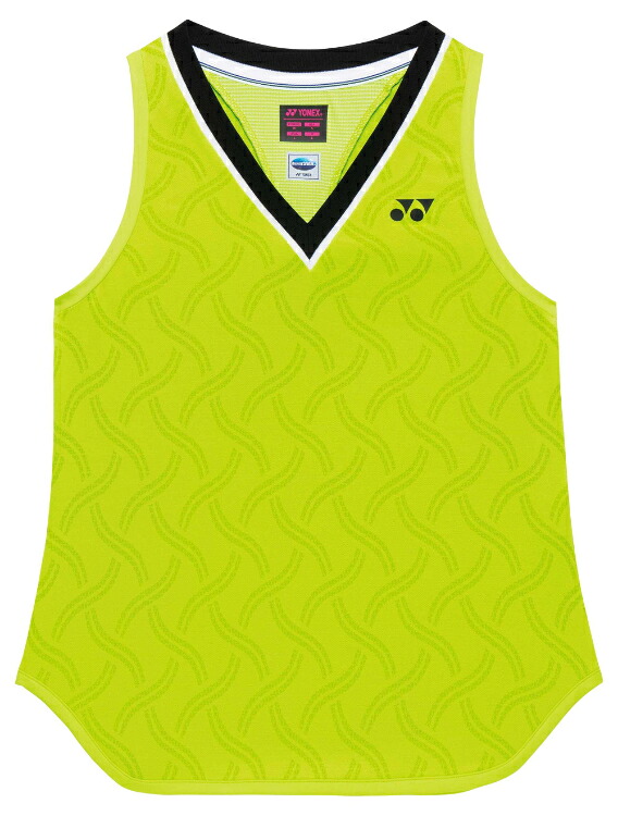YONEX ヨネックス ウィメンズフィットタンクトップ フレッシュライム M 20921 680 | スポーツ トレーニング ウエア ウェア トップス ノースリーブ スリーブレス タンクトップ 涼感 吸熱 UVカット 紫外線対策 フィット感 吸汗性 速乾性 ストレッチ性 制電 レディース｜DE（desir de vivre）