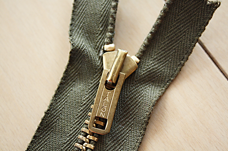 楽天市場】Vintage シルバー 長方型 ジッパー #5 TALON Zipper Navy 