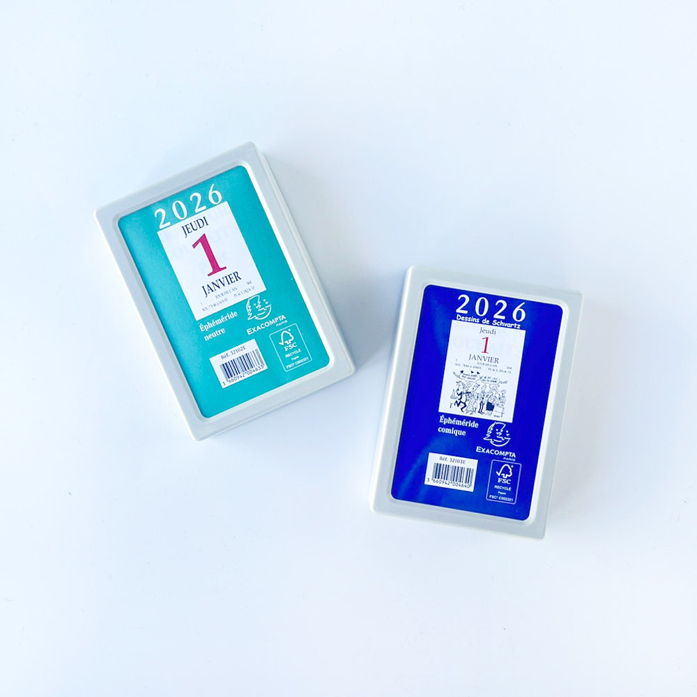 くりっぺ様　ページ 楽天市場】日めくり カレンダー エグザコンタ 2026 EXACOMPTA おしゃれ