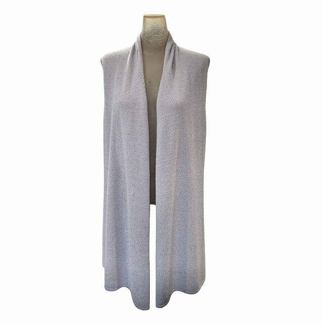bridea マイクロスパンコールトリム カシミアシルクブレンド ニットジレ【レディースファッション 30代 40代 50代 60代】 107,250円