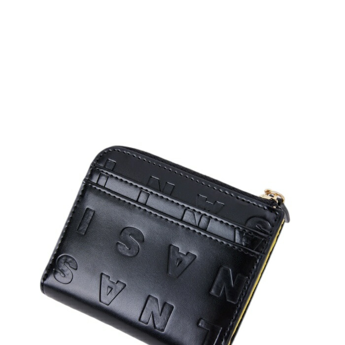SILNA minacoloロゴ型押しL型 レザーショートウォレット【 ウォレット】【財布】