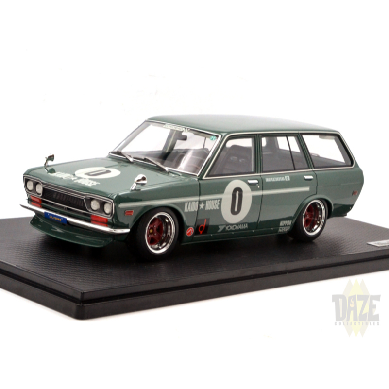 IGNITION MODEL 18 DATSUN BLUEBIRD 510 WAGON (GREEN)イグニッション