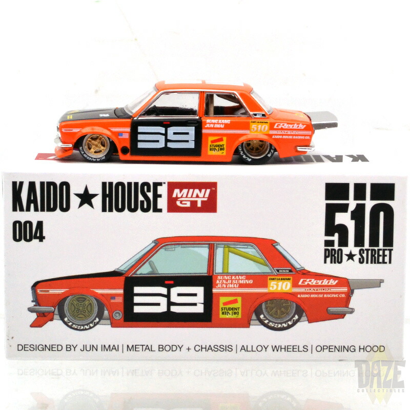 楽天市場】MINI GT 1/64 KAIDO HOUSE 1971 DATSUN 510 PRO STREET