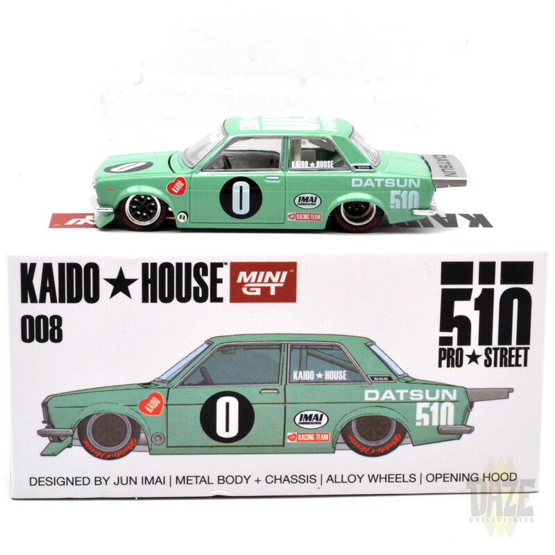 街道はうす 1971 ダットサン510　プロストリート　ブラックリミテッド 楽天市場】MINI GT 1/64 KAIDO HOUSE 1971 DATSUN 510 PRO