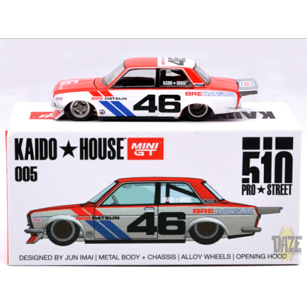 楽天市場】MINI GT 1/64 KAIDO HOUSE 1971 71 DATSUN 510 PRO STREET 