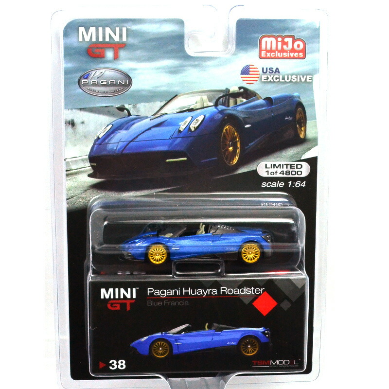 パガーニウアイラロードスター(ブルーフランシア)左ハンドル仕様 (チェイスカー) 楽天市場】MINI GT PAGANI HUAYRA ROADSTER (BLUE FRANCIA) - LHD