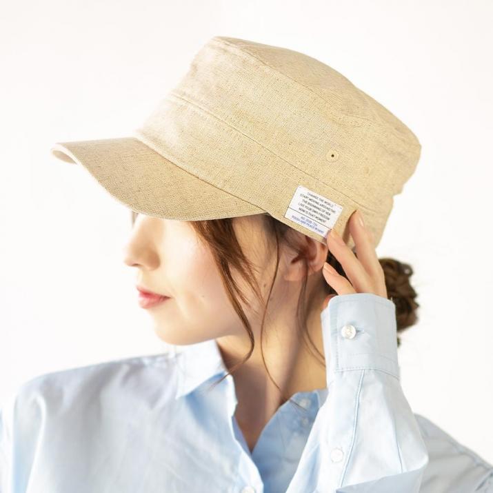 【楽天市場】サイドワッペン付きコットンリネンレイルキャップ キャップ レディース 帽子 ワークキャップ シンプル無地 ワンカラー 定番 ロゴ