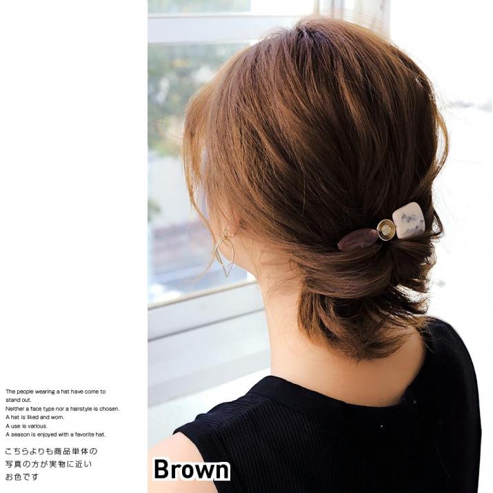 楽天市場 アクセサリー 大理石ヘアピン 高級感ある大人のヘアピン レディース 14 メール便 帽子店イチヨンプラス楽天市場店