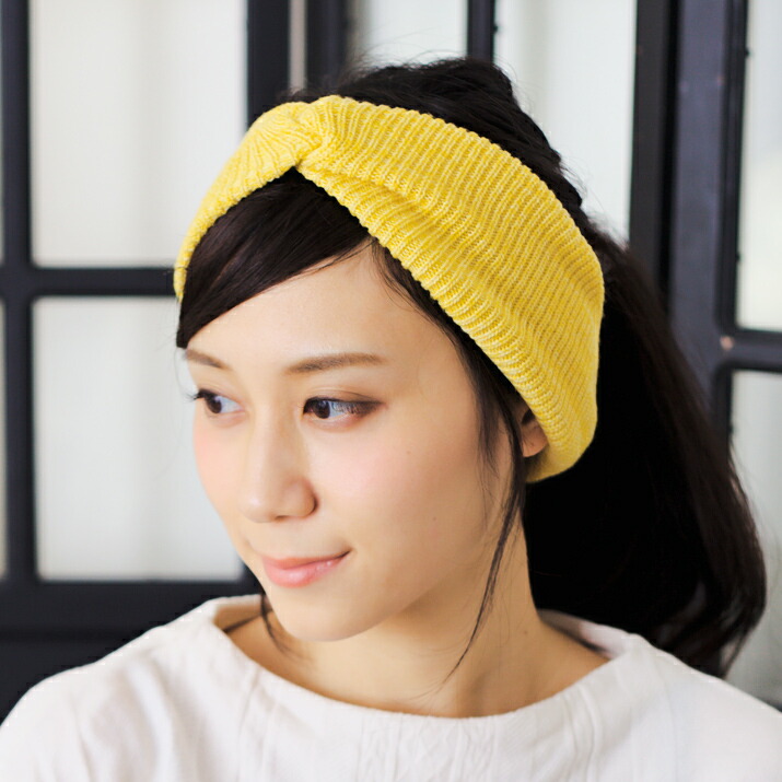 楽天市場 アクセサリー シンプル無地アクリルニットの秋冬クロスヘアバンド ターバン ボリューミーであったかシンプル 女子力向上ヘアバンド レディース 14 メール便 帽子店イチヨンプラス楽天市場店