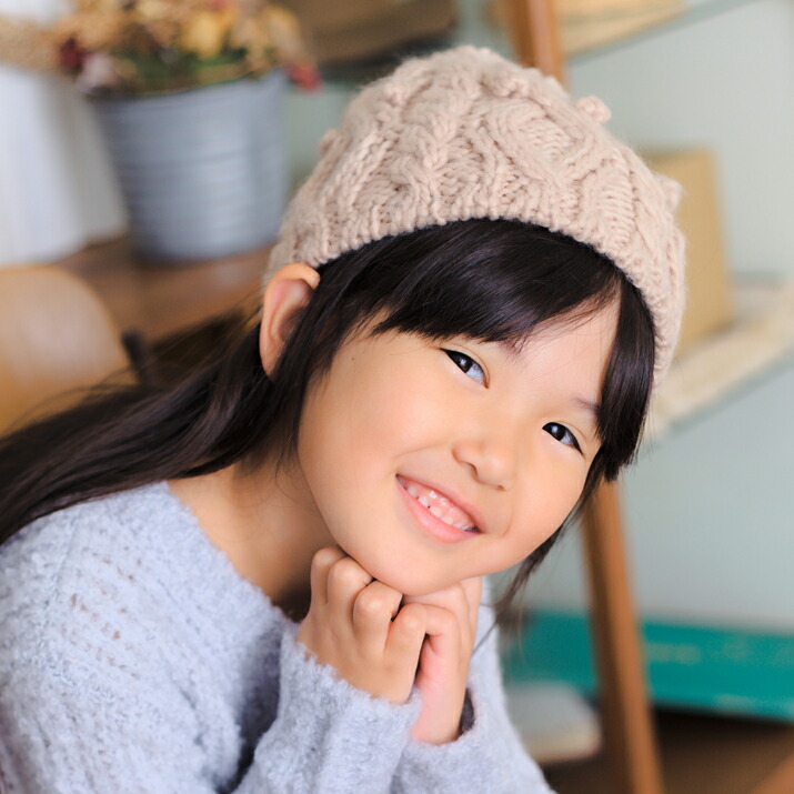 楽天市場 帽子 ニット帽 ニット Kids シンプル豆混編みニット帽 ナチュラルでかわいい暖かニット帽 キッズ 14 帽子店イチヨンプラス楽天市場店