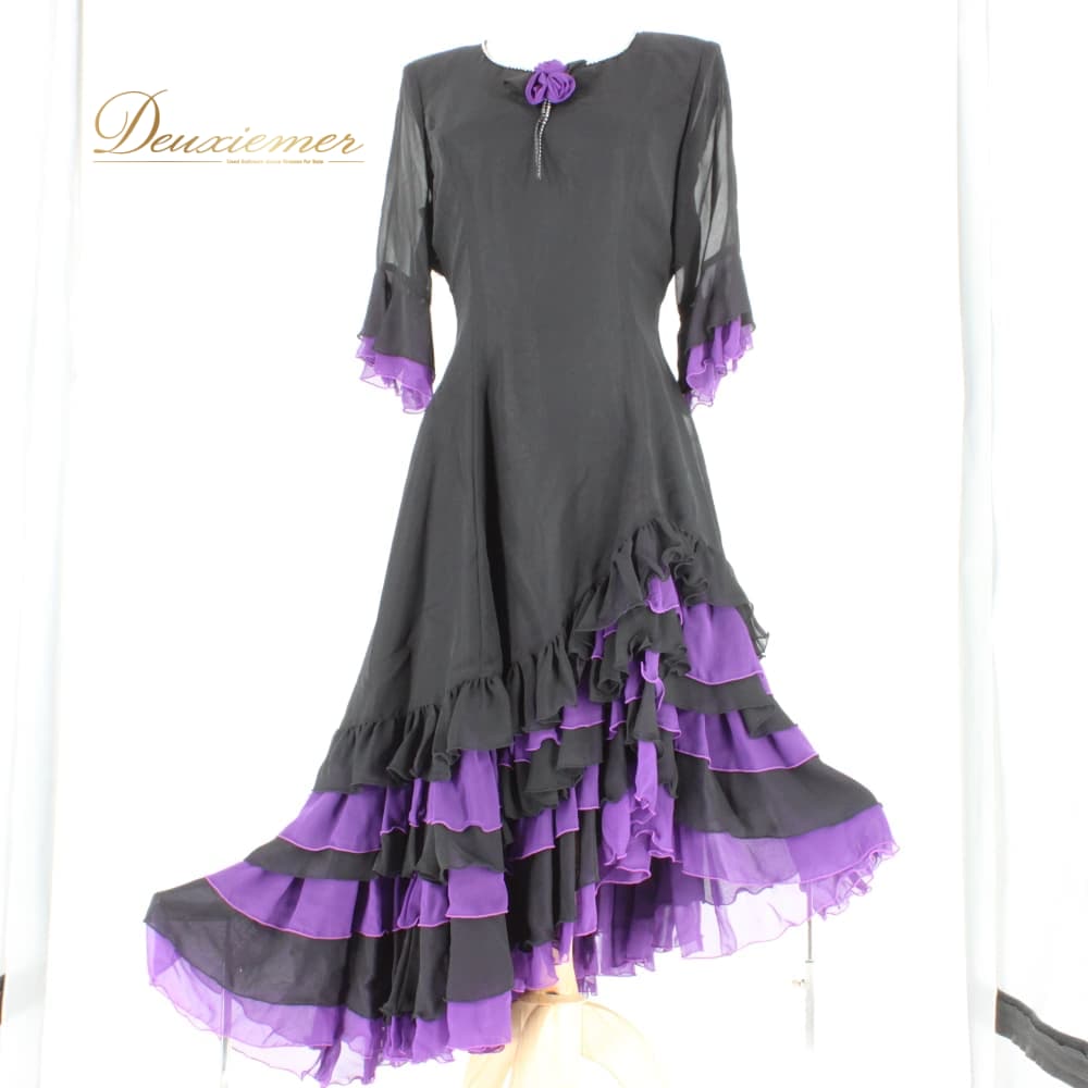 【中古】 Elegance fashion 心ゆかしい流行り物 人付き合い社交ダンス 御召しもの 判定基準 御召しもの 衣装 習い事御召しもの 寄りあい御召しもの 黒 紫 黒いこと系 パープル系 伝達ルート石ころ 書きあらわすM大きさ B074-2510122012099