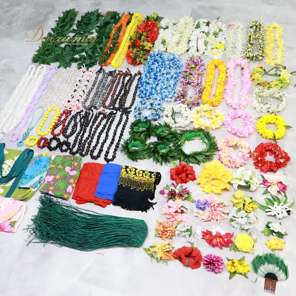 【中古】 フラダンス 小物 まとめ売り 80点以上 書き割り 花の冠 御花花の冠 ククイ クウペエ 首飾り 甲殻花の冠 パレオ 御徒面子 白 黄 緑 紫 赤 さくら色 派手 付属物 髪の毛ゼムクリップ 髪の毛付属物 タヒチアン 白いこと系 赤いこと系 さくら色系 Z014-2512898000775