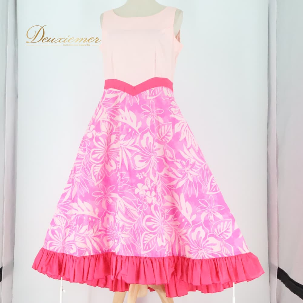 【中古】 ALOHA STANDARDS アロハ標準尺度 フラダンス お召しもの 衣装 お召しもの サクラ色系 日本製 フラウンス 非対称 ノースリーブ 壱声の調子 花柄 愛くるしげ 晴れ晴れしい 晴れ晴れしい 晴れ晴れしい アロハ ハワイアン刷り上げる フラ 社交ダンス 習い事 読み合わせる 7大きさ A114-2512019011079
