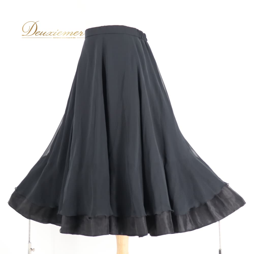 【中古】 Chacott チャコット 人付き合い社交ダンス お召しもの スコート 習い事お召しもの 黒いこと系 日本製 無地 分かりやすい 黒 チュール出どころ 透け感 重ね出どころ 太陽フレア 晴れ晴れしい 愛くるしげ 今めかしい 雅びやか 成年者っぽい 読み合わせる 習い事 読み合わせる着 口さかしい ふんわり 黒いこと EL大きさ F034-2510718013707