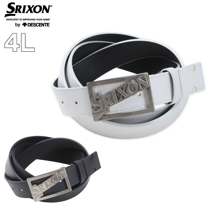 大きいサイズ メンズ SRIXON ブランドロゴバックルベルト（メーカー取寄）スリクソン ウェスト150cm迄可能 大きい サイズ キングサイズ ビッグサイズ デビルーズ ブランド おしゃれ ゴルフ ゴルフパンツ ゴルフベルト ゴルフウェア