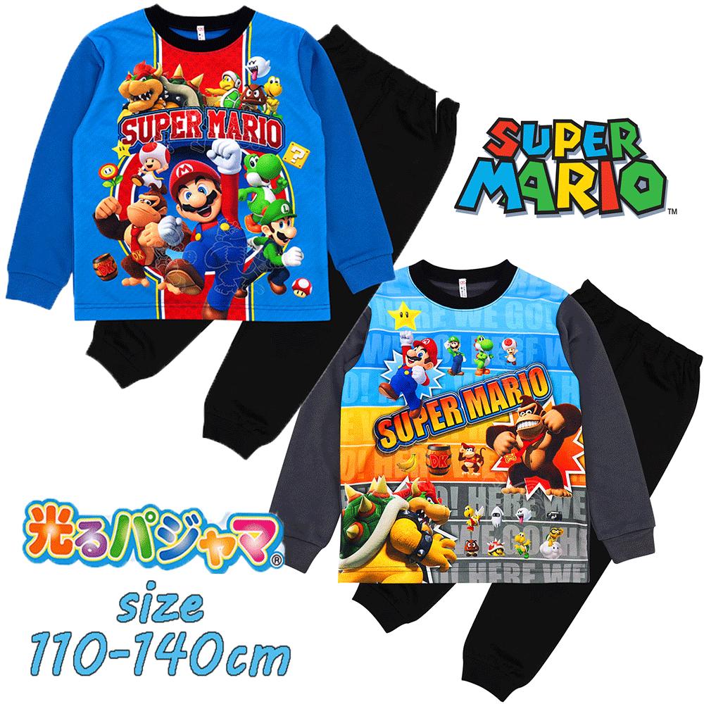 スーパーマリオ ルームウェア ネイビー 第3弾！「ジェラピケ」×「マリオ」コラボのルームウェアが11月10