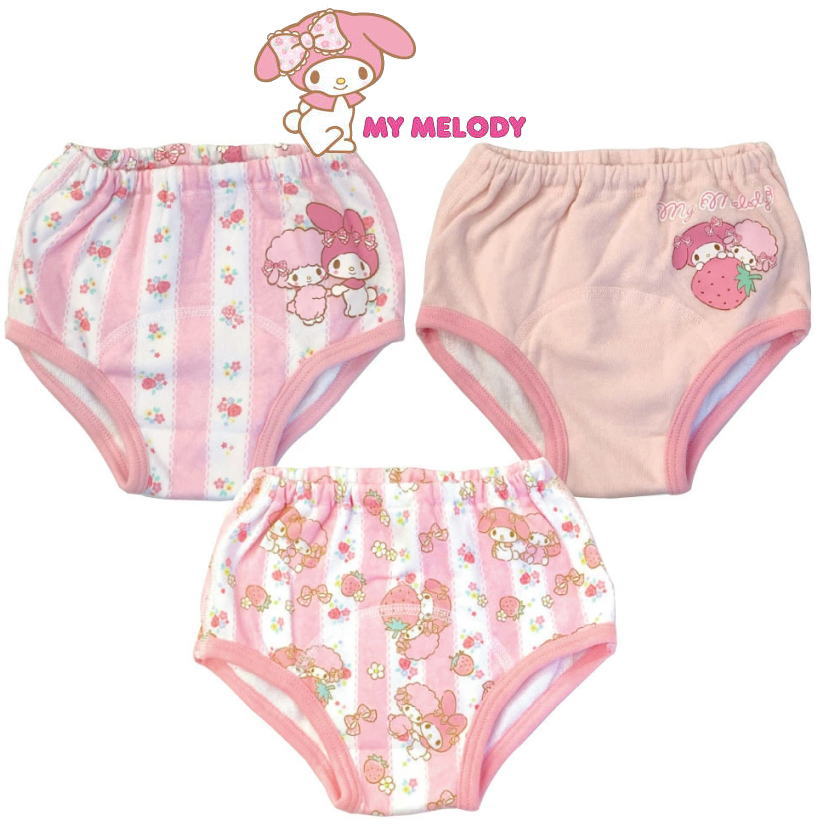 メール便ok サンリオ マイメロディー My Melody 3層トレーニングパンツ 3枚組 トレパン トイレトレーニング おむつはずし キャラクター おねしょ対策 入園準備 インナー パンツ 女児 ベビー用品 ギフト バースデー プレゼント 145mm10 Z Marcsdesign Com