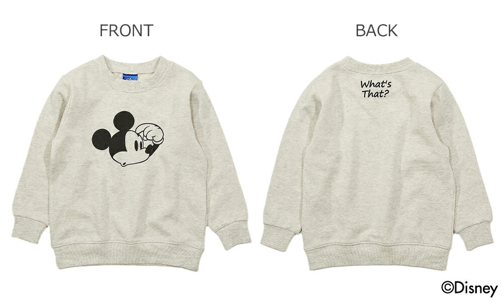 楽天市場 Disney ミッキー柄裏毛トレーナー 男の子 女の子 トップス 長袖 長そで ディズニー コラボ ベビー 子供服 キッズ ジュニア 子供 こども 子ども Devirock 楽天市場店