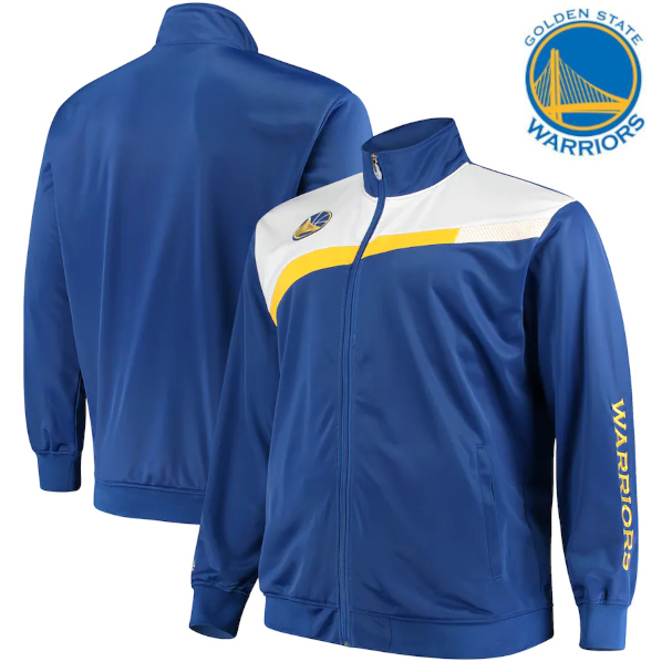 Mサイズ　ナイキ　バスケ　NBA　AV6586　コートサイドジャケット XLサイズのみ］ナイキ NBA GSW コートサイドTシャツ