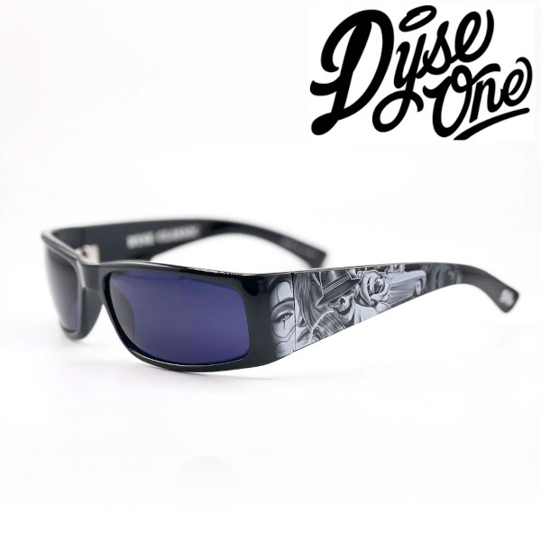 Dyse One DARKNESS Sun Shade Black OGサングラス【ダイスワン】 【LOS ANGELES US chicano ローライダー DESIGN メキシカン/チカーノ/BKスタイル】サンシェード ロス　アンゼルス　LA ギャングスター ホミー　ヒップホップ　ストリート メンズ　サングラス