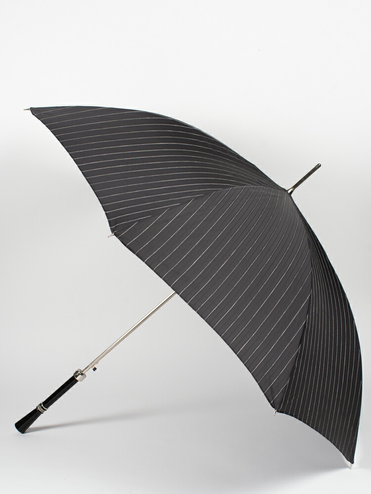 人気商品】 パソッティ BLACK STRIPE WITH LUXURY GENT'S UMBRELLA 傘 メンズ 長傘 お洒落  イタリアメンズおしゃれ ブラック ストライプ fucoa.cl