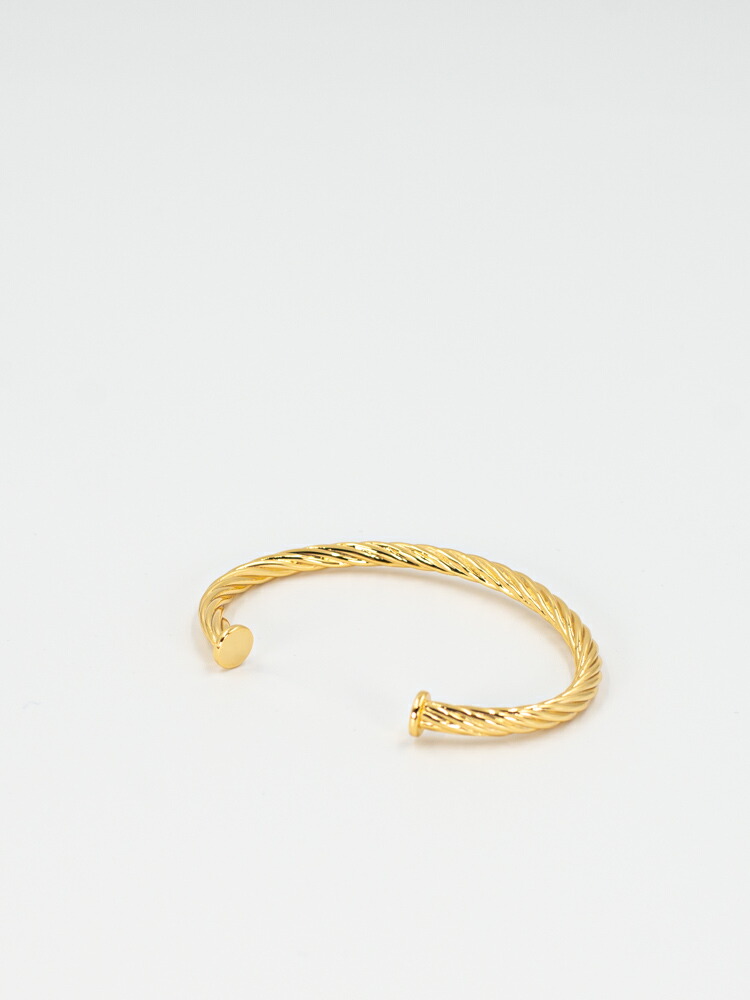 【PORTRAIT REPORT】ポートレートリポート Twist Ring Series4 Rope Braceletゴールド バングルブレスレット メンズ・レディース