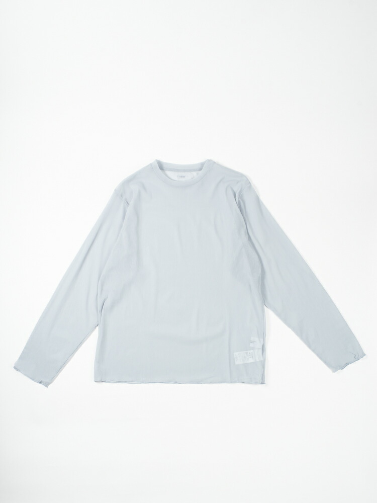 JOHN MASON SMITH /JANESMITH /ジョンメイソンスミス/ジェーンスミスNYLON SHEER NET LONG SLEEVE T-SHIRT AQUA ナイロンシアーネットロングスリーブプルオーバー メンズレディース同じよう品番 通信販売 置き目取りまわし