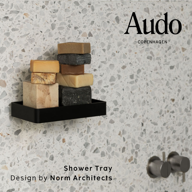 【ﾎﾟｲﾝﾄ10倍! 4/10 1:59まで】【公式】北欧 Audo Copenhagen シャワートレイ ブラック 7642539 バス用品 置物 おしゃれ プレゼント ギフト