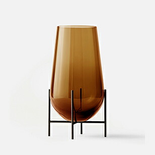 【公式】 北欧 Audo Copenhagen Echasse Vase Amber イシャスベース M アンバー 4796929 花器 フラワーベース 北欧インテリア 【ラッピング不可】｜北欧モダンスタイルDreamHouseApex