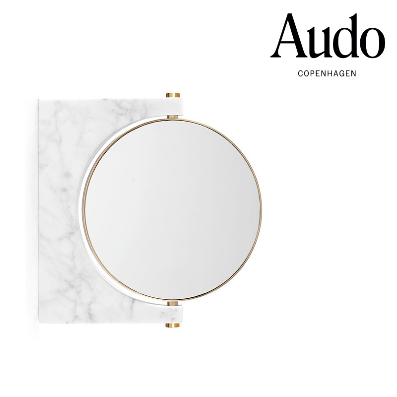 【堅苦しさ】 北欧 Audo Copenhagen ぺぺ 大理石鏡鑑 ウォール 金管楽器／白いこと 3610639
