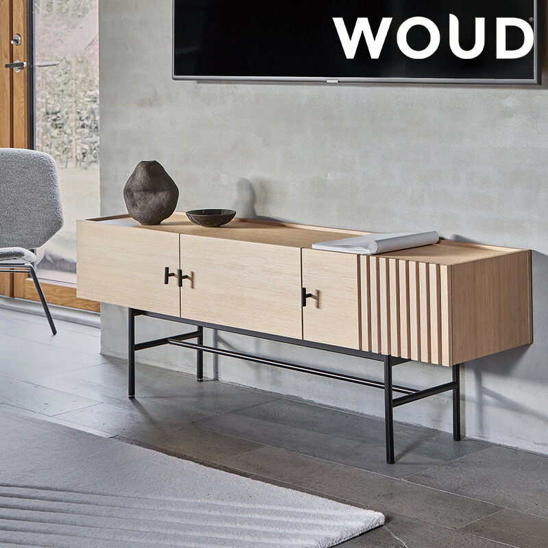 【公式】 北欧 WOUD ウッド アレイ ローサイドボード 150cm ホワイトオーク 収納家具 新生活|DreamHouse BEAUTY
