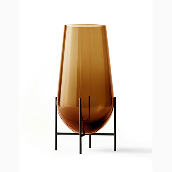 【ﾎﾟｲﾝﾄ10倍! 6/11 1:59まで】【堅苦しさ】 北欧 Audo Copenhagen Echasse Vase Amber イシャスベース L 琥珀色 4797929 花立て 御花軍事基地 北欧室内装飾   【ラッピング不可】