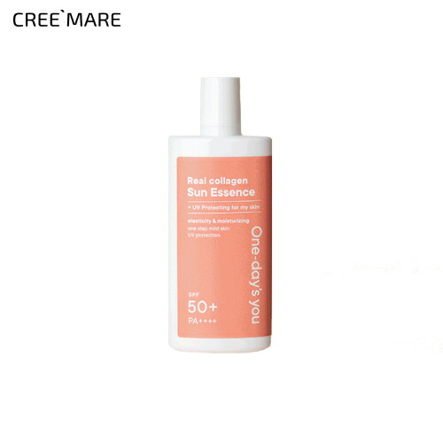 信頼 ワンデイズユー リアルコラーゲンサンエッセンス コスメ Cosme Makeup Onedaysyou 日焼止め ベースメイク Spf50 サンエッセンス クリーム Uvカット べたつかない 日焼け止め トーンアップ 水分 ピンク コラーゲン 韓国 韓国コスメ