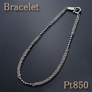 楽天市場】ブレスレット Pt850（プラチナ）角度によってキラキラ