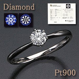【鑑定書付】 ダイヤモンドリング(ストレート) ダイヤモンド 0.25ctUP Pt900(プラチナ) SI-1/Fカラー/3EX(トリプルエクセレント） ハート＆キューピットの輝き！ PT/pt 【送料無料】 10P03Dec16｜卸直営　WATANABE